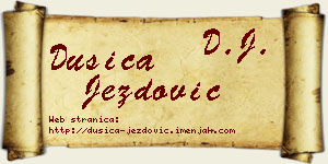 Dušica Jezdović vizit kartica